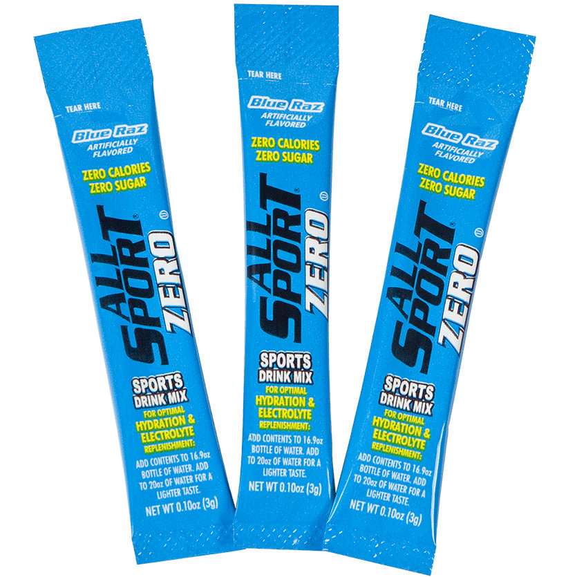 All Sport Powder Hydration Sticks, Zero Calorie Sports Drink, Variety 500/Case