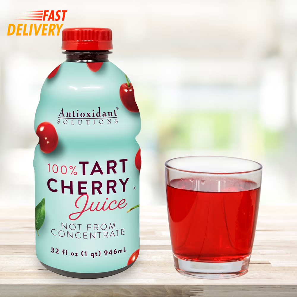 (6 Pack) utions Tart Cherry Juice, Not from Concentrate, 32 Fl Oz, 6 Pack 👌 ✅