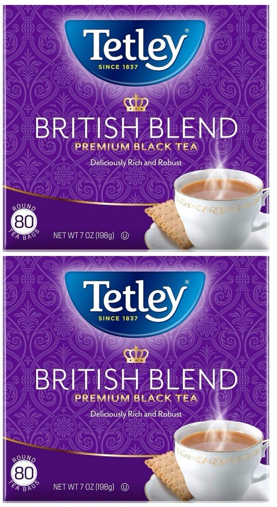 Tetley British Blend Premium Black Tea 2 Box 160 Bags Deliciously Rich & Robust
