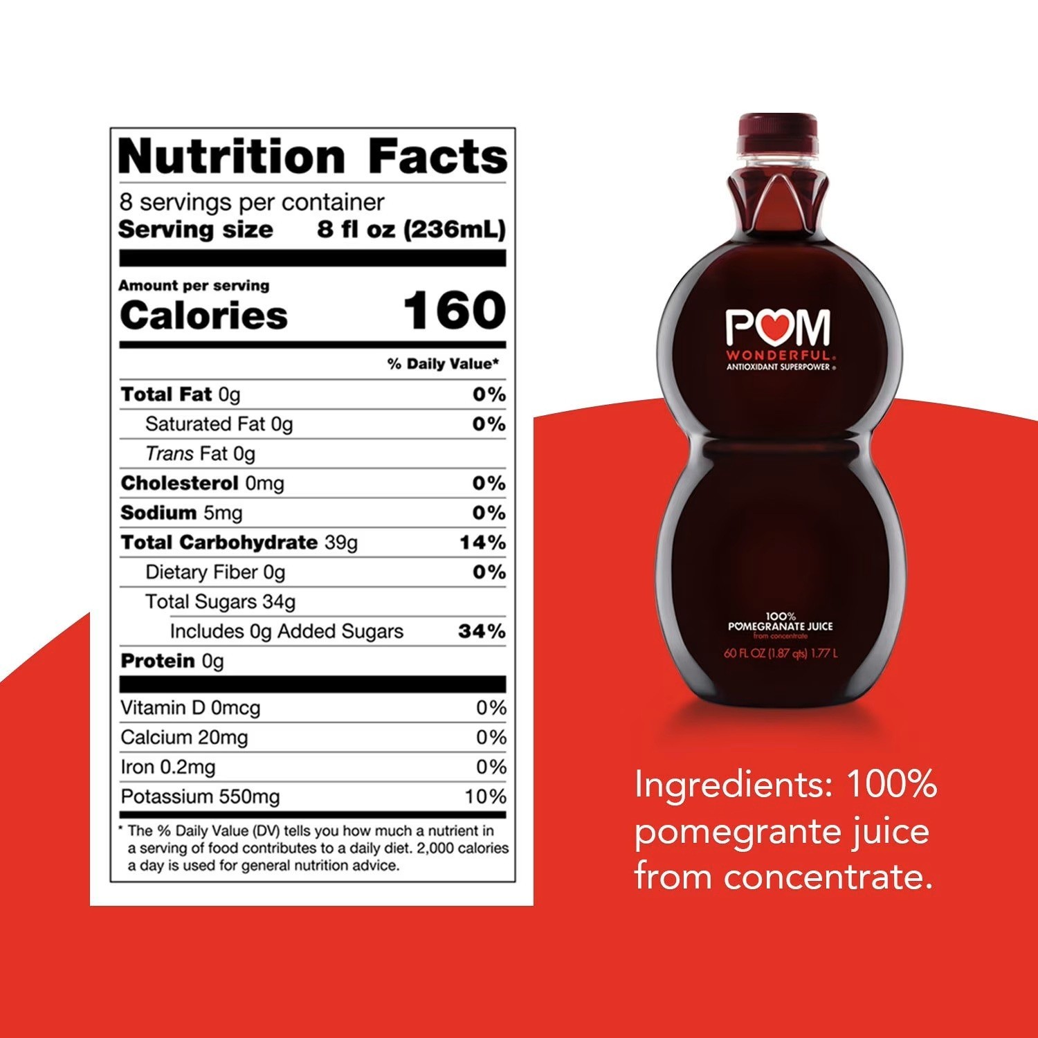 POM Wonderful 100% Pomegranate Juice, 60 fl.oz Great Price
