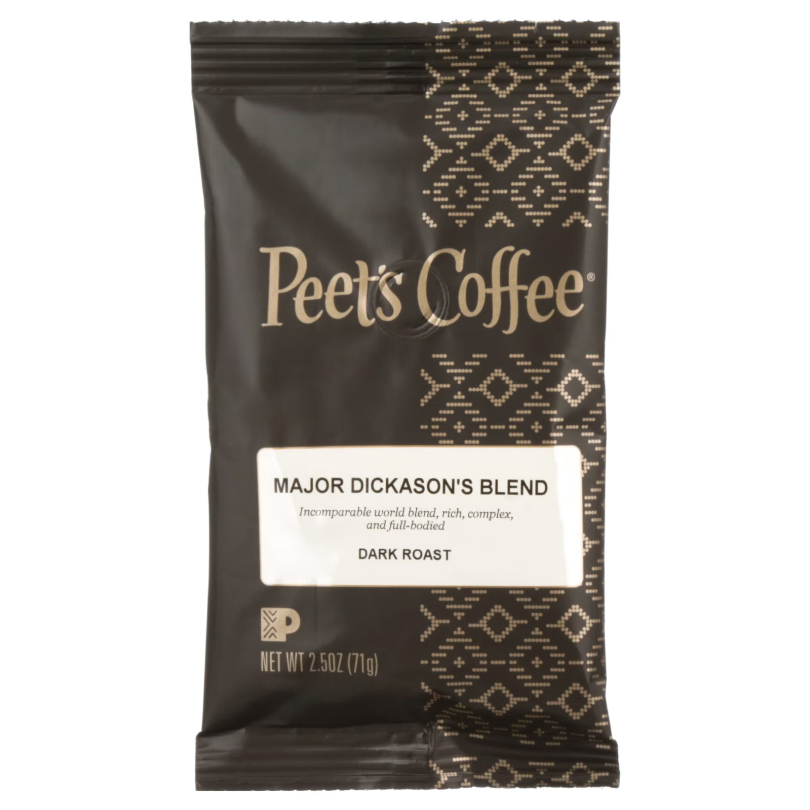 Peet’s Coffee Major Dickason’s Blend Dark Roast Ground, 2.5 oz