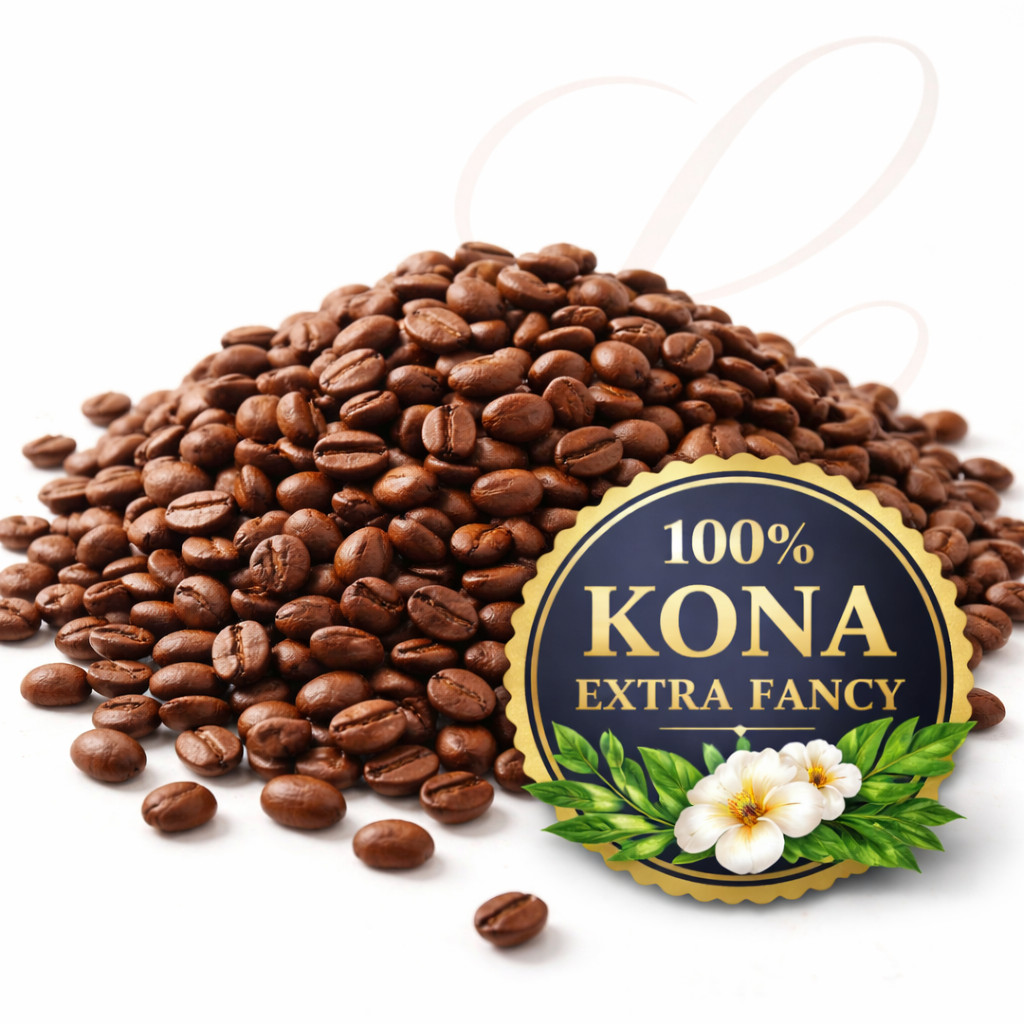 5 lbs of AUTHENTIC & FRESH Kona Extra Fancy Coffee – Customize Your Order!