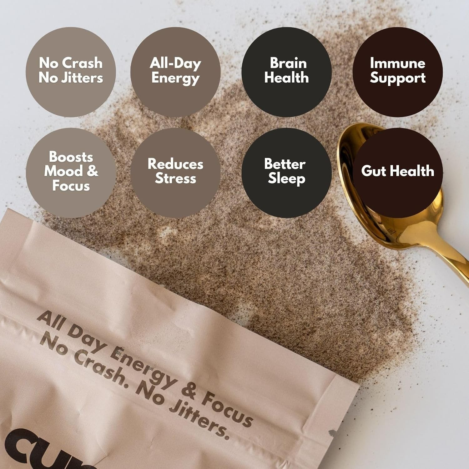 Cuppa Healthy Mushroom Instant Coffee with Lion’s Mane & Ashwagandha, 30 Serving