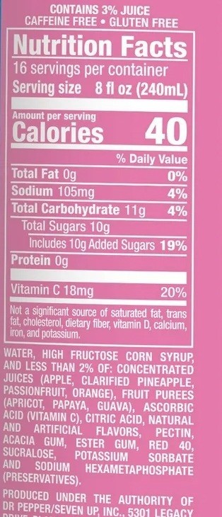 Hawaiian Punch Lemon Berry Squeeze Juice Drink, Vitamin C Fortified, 1 Gallon
