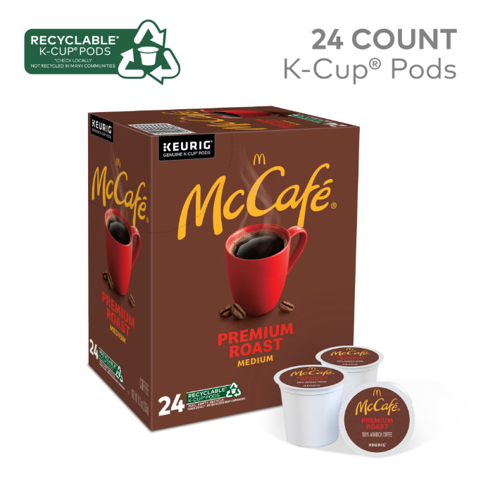 McCafe Premium Roast Coffee K-Cup Coffee Pods, Medium Roast, 48 Count