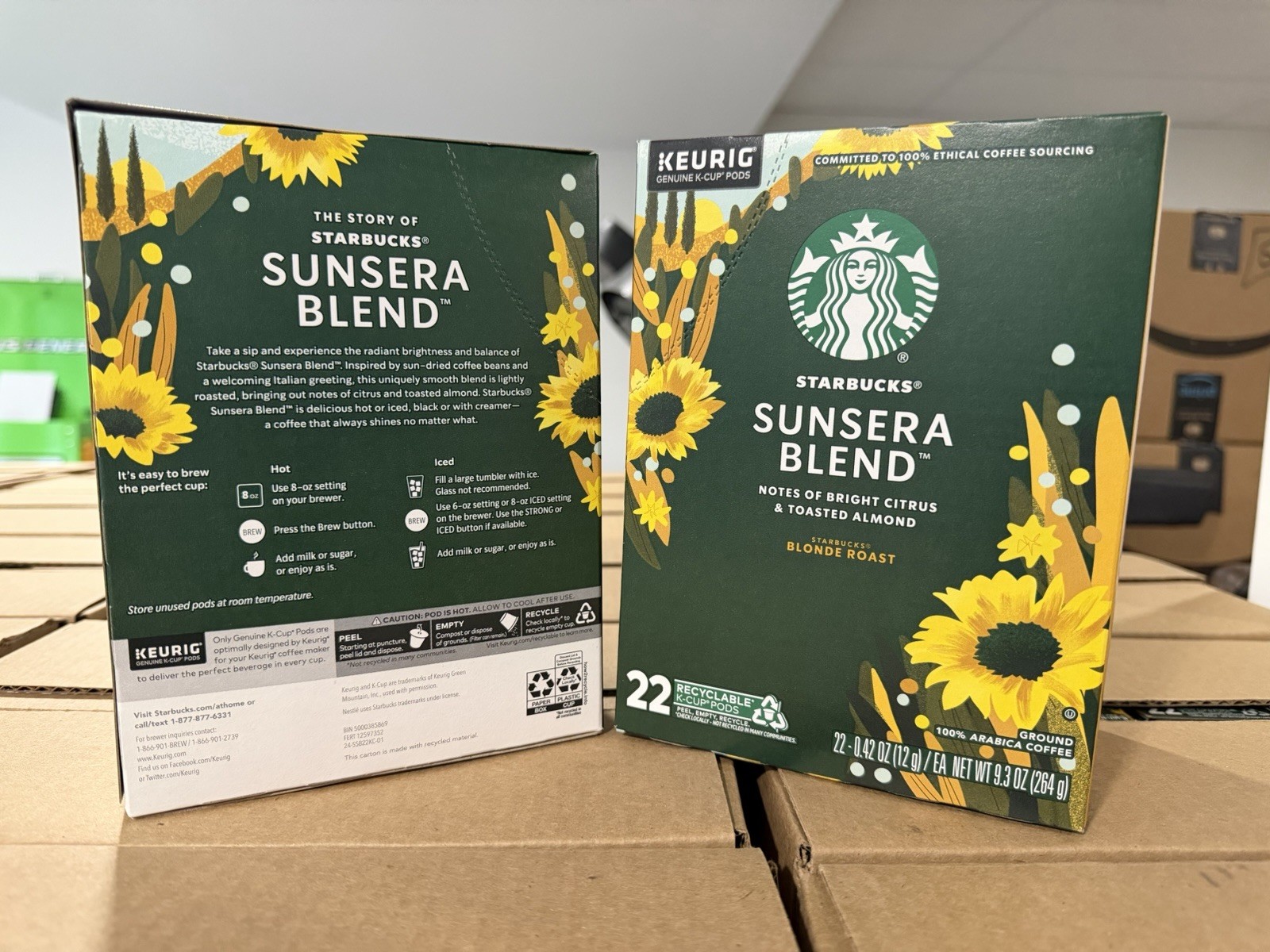 Starbucks Sunsera Blend Blonde Roast Keurig Coffee K-Cup Pods 44ct