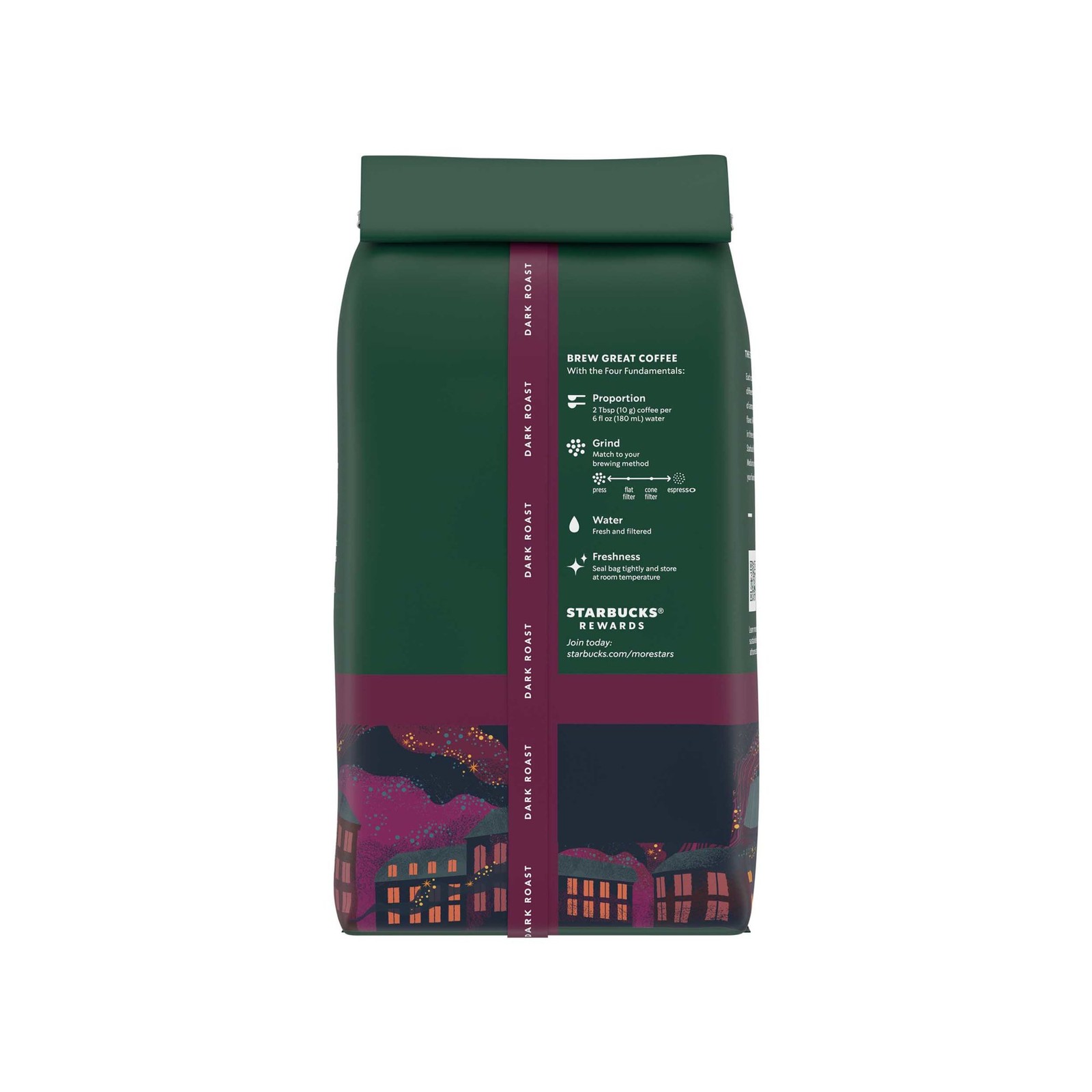 Starbucks French Roast, Whole Coffee Beans,Dark Roast Hot or Iced Coffee, 12 oz.