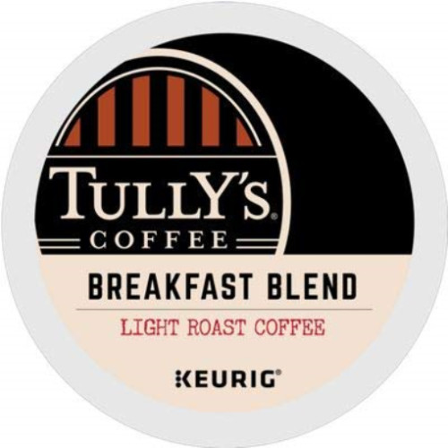 Tully’s Breakfast Blend Coffee 24 to 144 Keurig K cups Pick Any Size FREE SHIP
