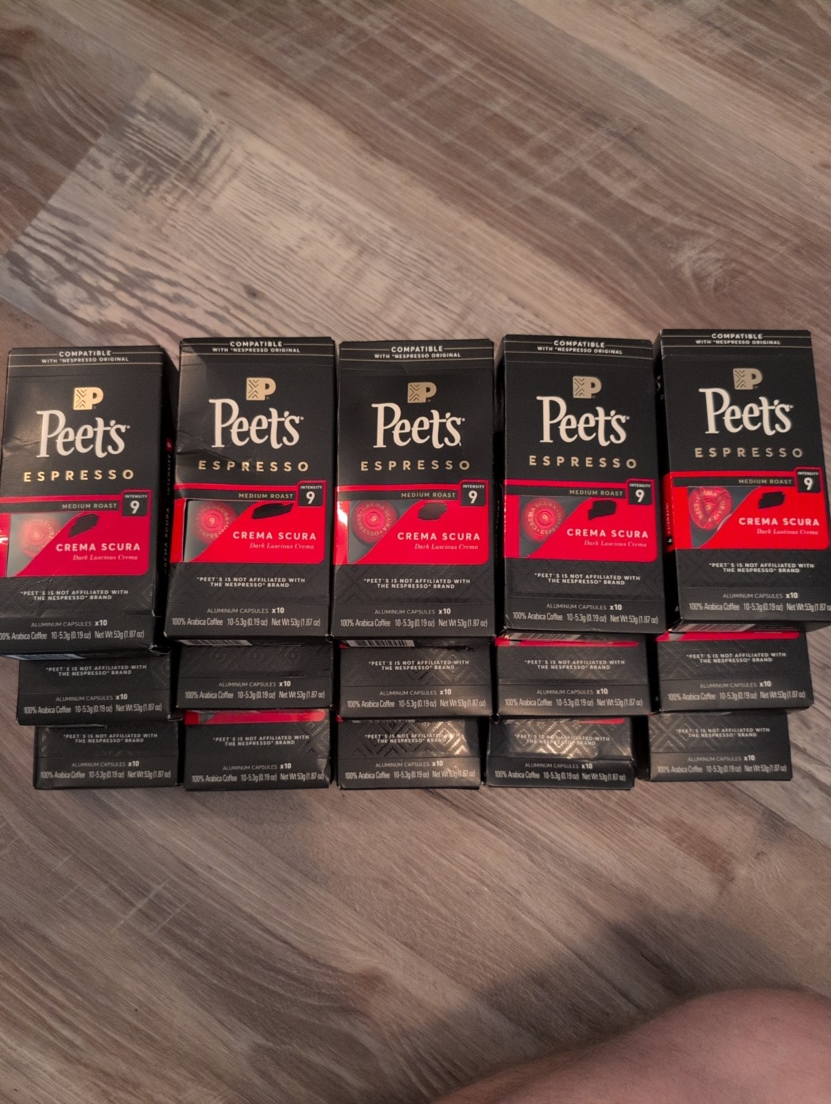 150 CAPSULES Peet’s Crema Scura Espresso for Nespresso Original coffee
