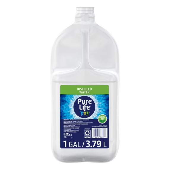 (3 pack) Pure Life Distilled Water, 1 Gallon, Single Plastic Jug-free shipping