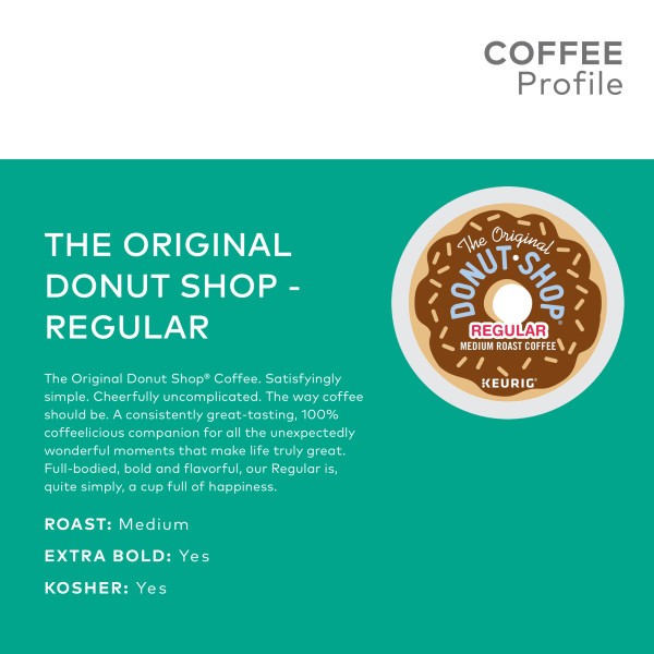 The Original Donut Shop Regular Coffee, Keurig K-Cup Pod, Medium Roast, 96 Count