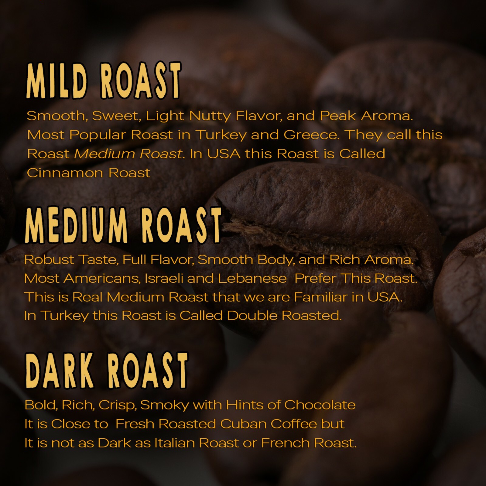 Freshest Turkish Coffee Made in the USA -GROUND- Authentic Turkish coffee -KAHWE