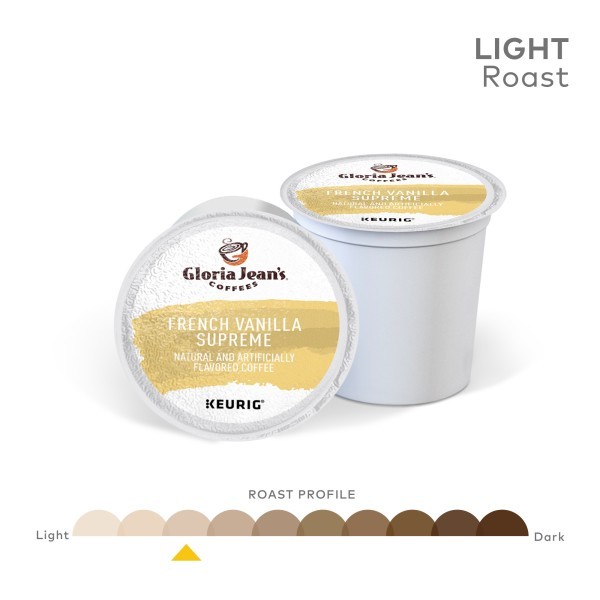 Gloria Jean’s French Vanilla Supreme, Keurig Single Serve K-Cup Pods, 24 Count