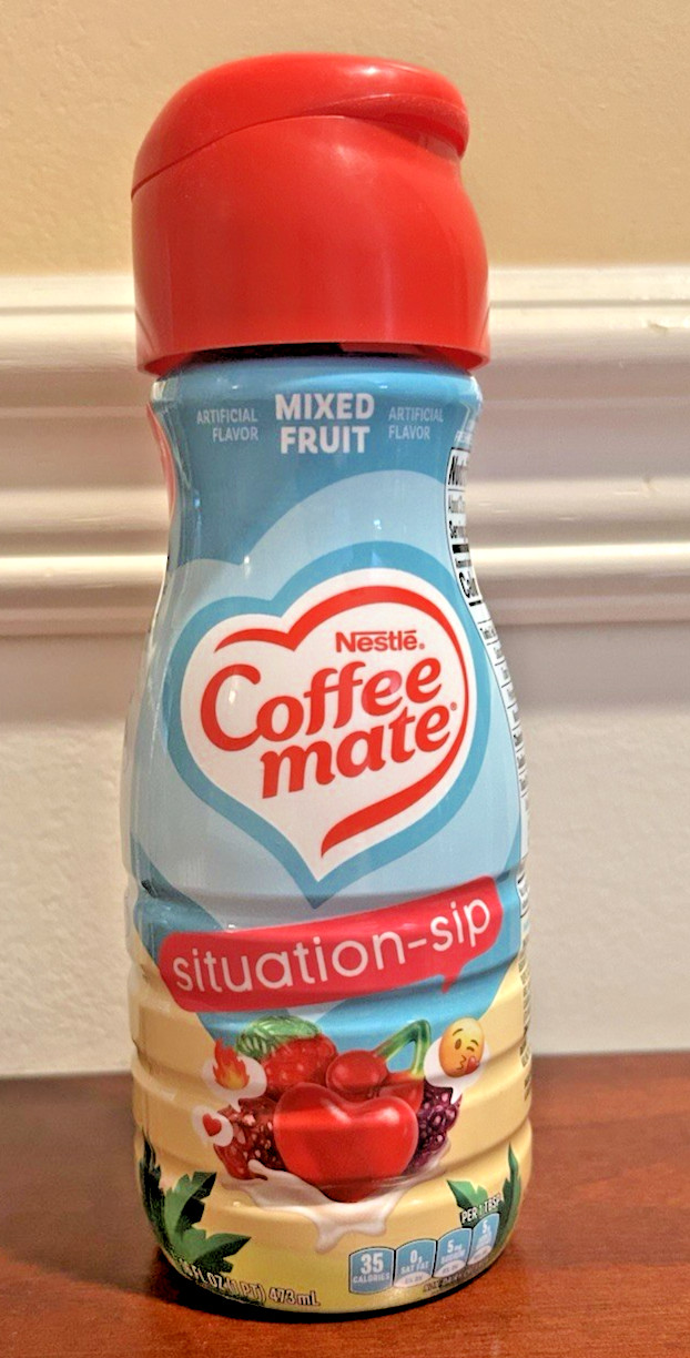 Nestle Coffee Mate 16oz Situation-Sip MIXED FRUIT Non-Dairy Creamer LMTD EDITION