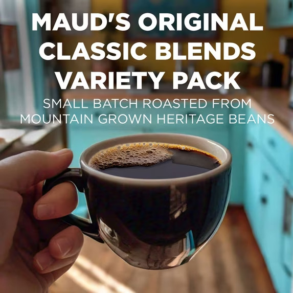 Maud’s Original Flavored Coffee Pods Variety Pack, 80 ct, 9 Assorted Roasts, Dar