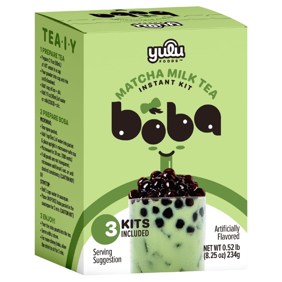 Matcha Latte Instant Bubble Pearl Matcha Milk Tea Kit with Authentic Brown Sugar