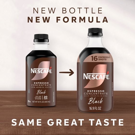 NESCAFÉ Espresso Concentrate Black Coffee Concentrate Instant Espresso 16 Shots