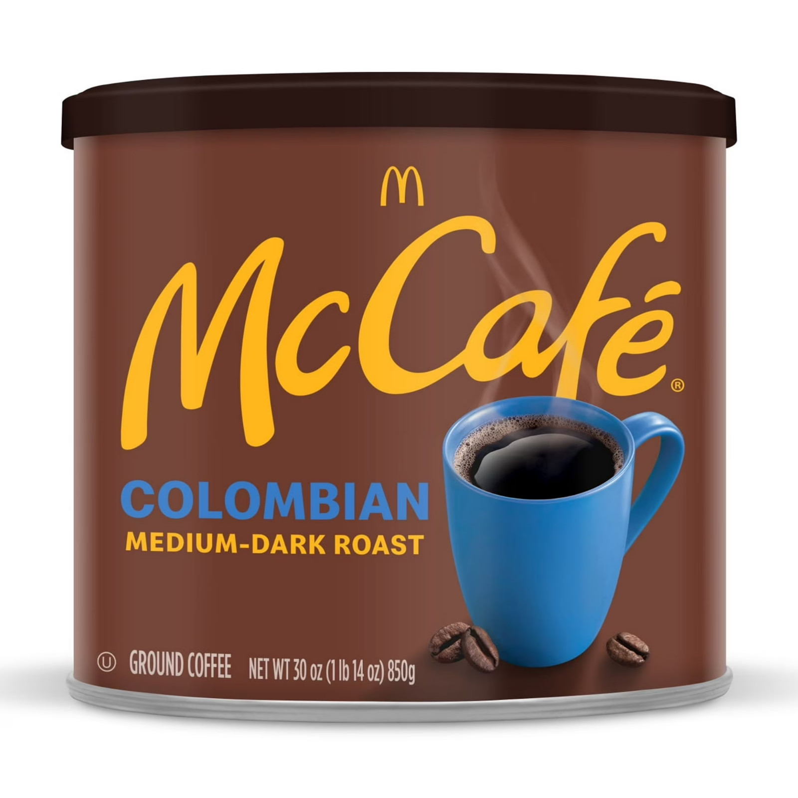2 Pack McCafe Colombian, Medium-Dark Roast, Ground Coffee, 30 oz