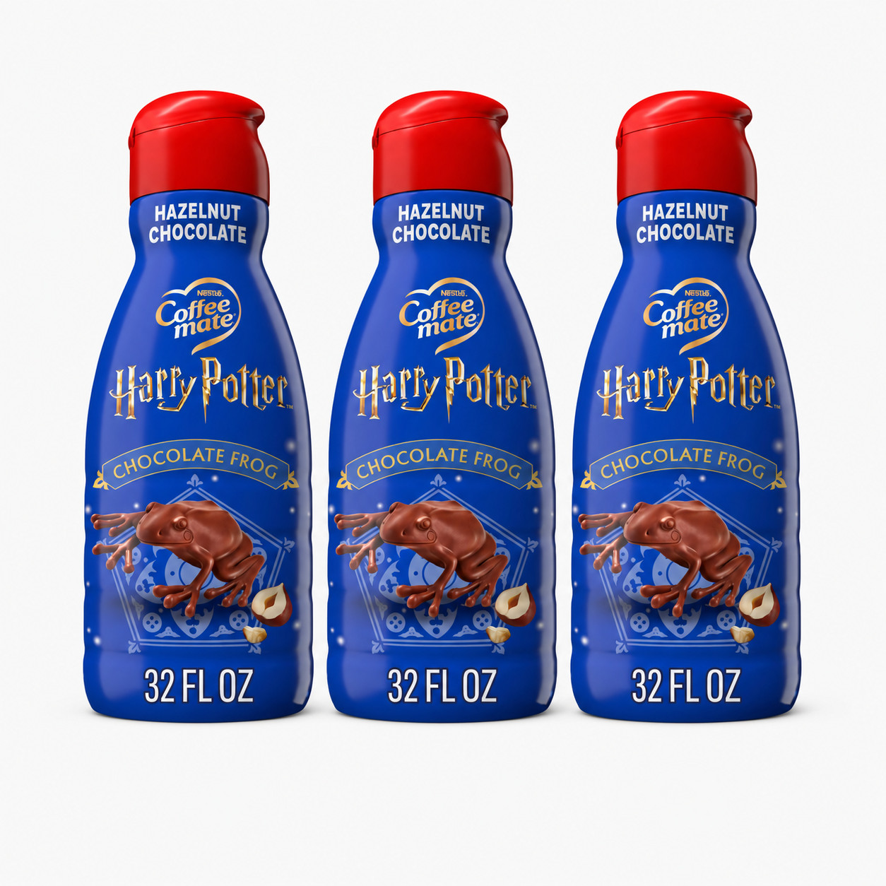 Coffee Mate Harry Potter Hazelnut Non-Dairy Liquid Coffee Creamer, 32 fl oz 3 Pk