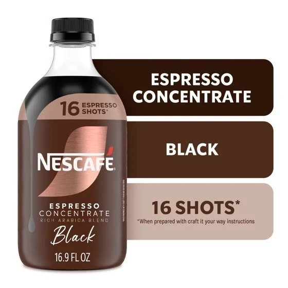 NESCAFÉ Espresso Concentrate Black Coffee Concentrate Instant Espresso 16 Shots