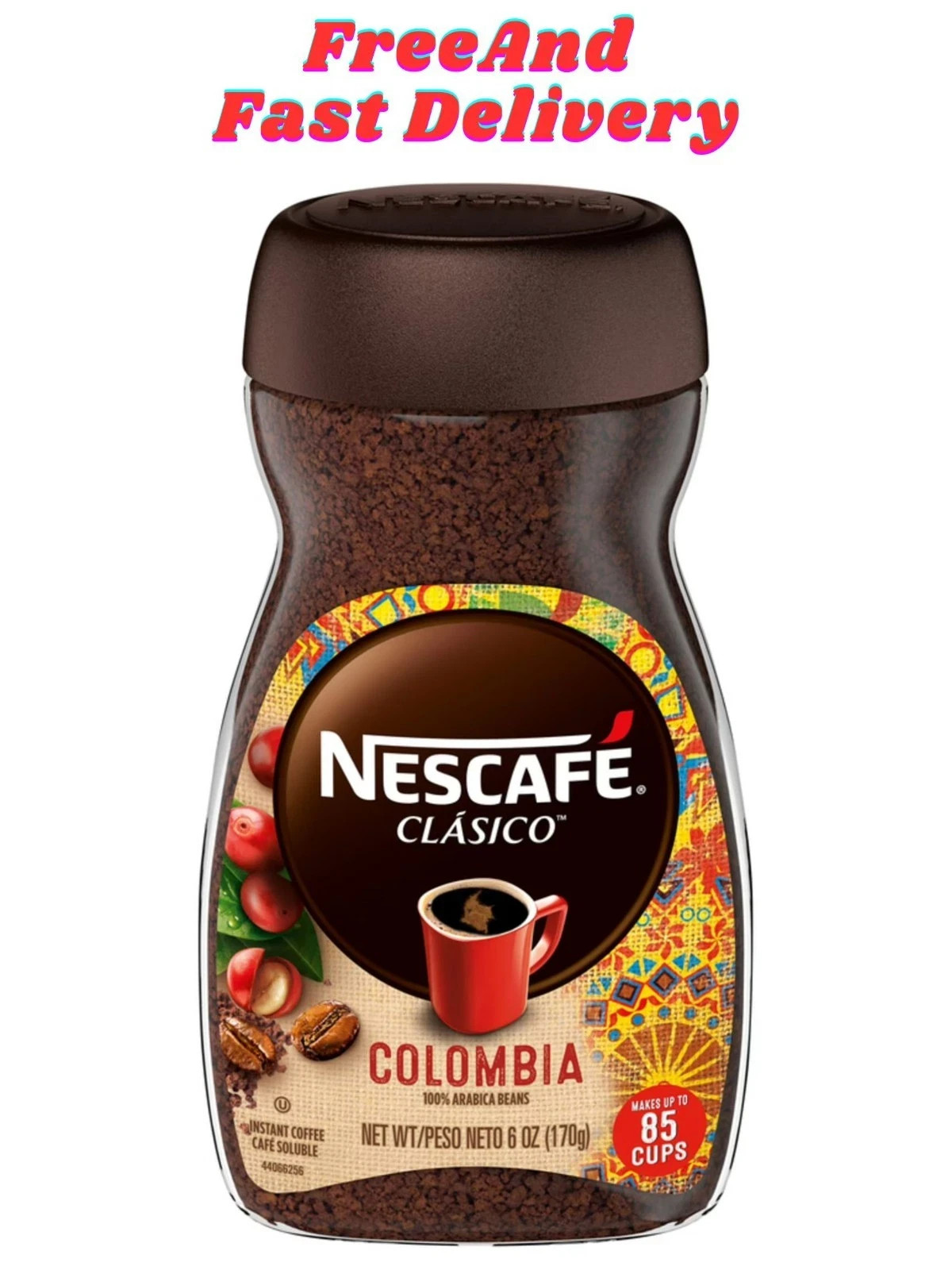 Nescafe Clasico Colombia Medium Roast Instant Coffee, 6 oz new