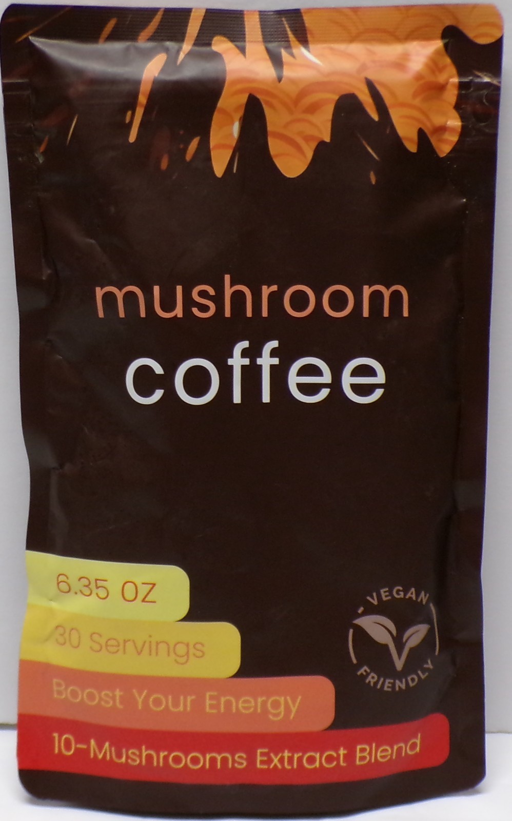 Mushroom Coffee Powder Boost Energy 30 Servings 6.35 oz. Exp. Jan 27