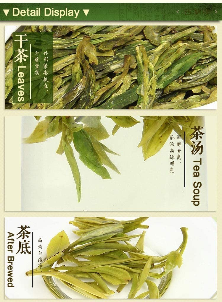 Dragonwell Longjing Tea(Yu Qian),Fresh West Lake Dragon Well Green Tea Leaf P…