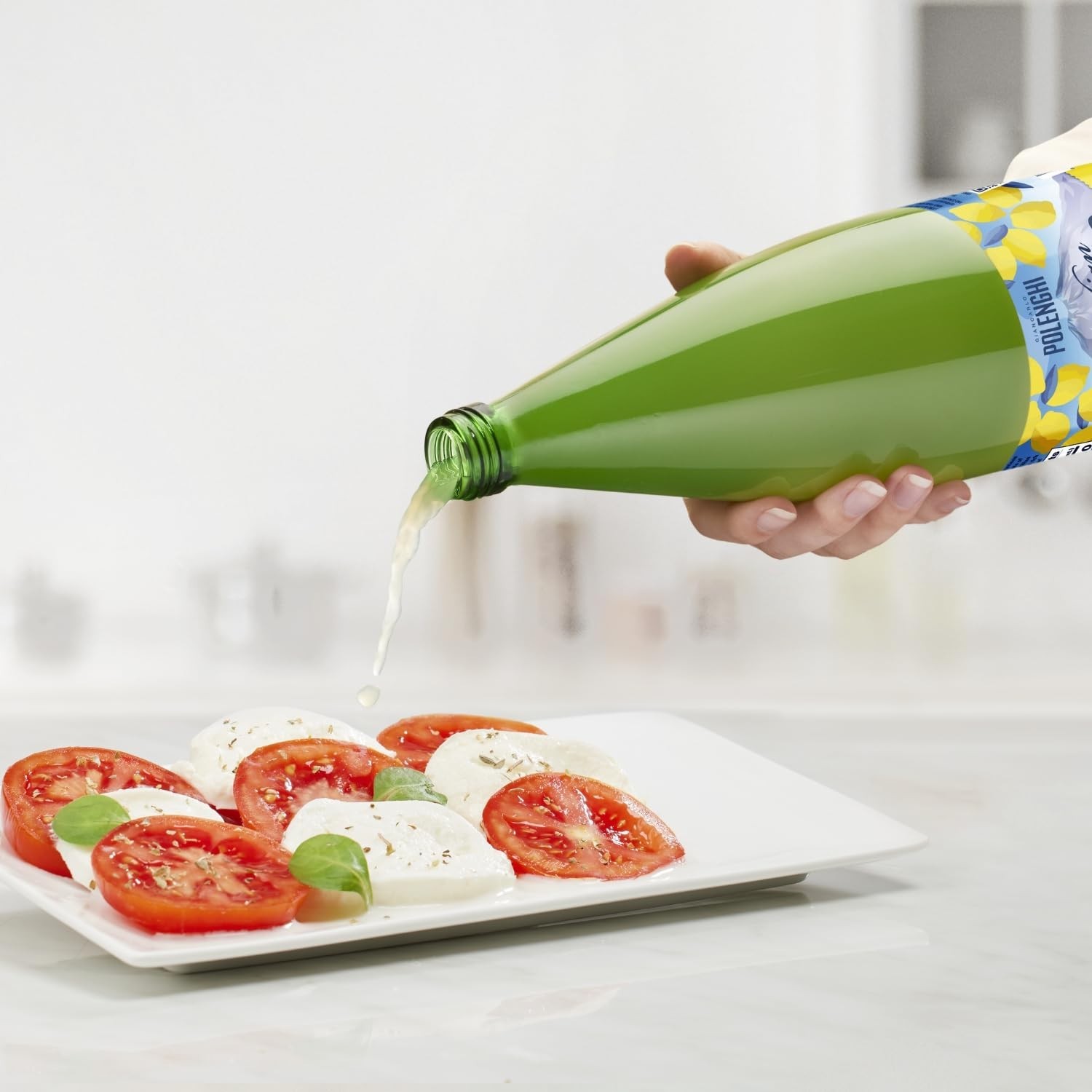 Italian Volcano Organic 100% Lemon Juice Glass Bottle 1L 33.8 fl oz ITALY IMPORT