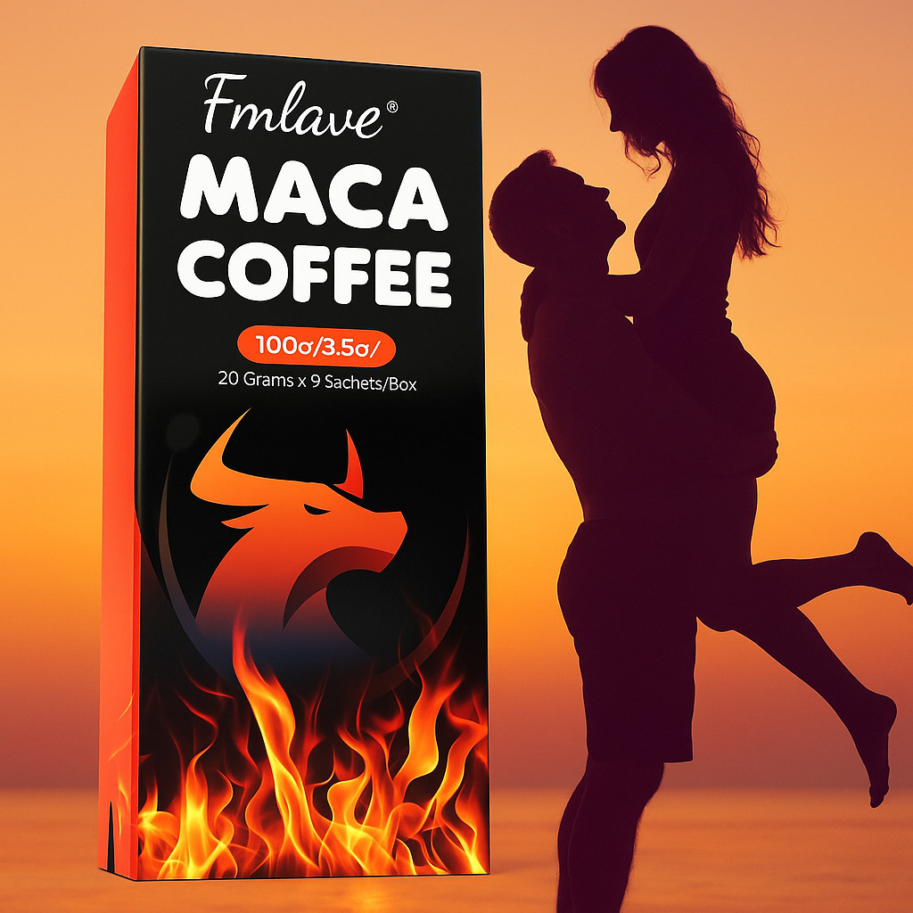 Maca Coffee for Men Herbal Supplement Energy Coffee Ginseng Ashwagandha Cordycep