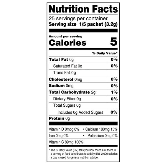 (3 pack) Great Value Sugar-Free Orange Blast Drink Mix Powder, 0.56 oz, 5 Count