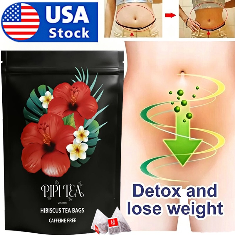PiPi Tea Organic Hibiscus Tea Bags – Caffeine Free Herbal Tea Rich in Antioxi…