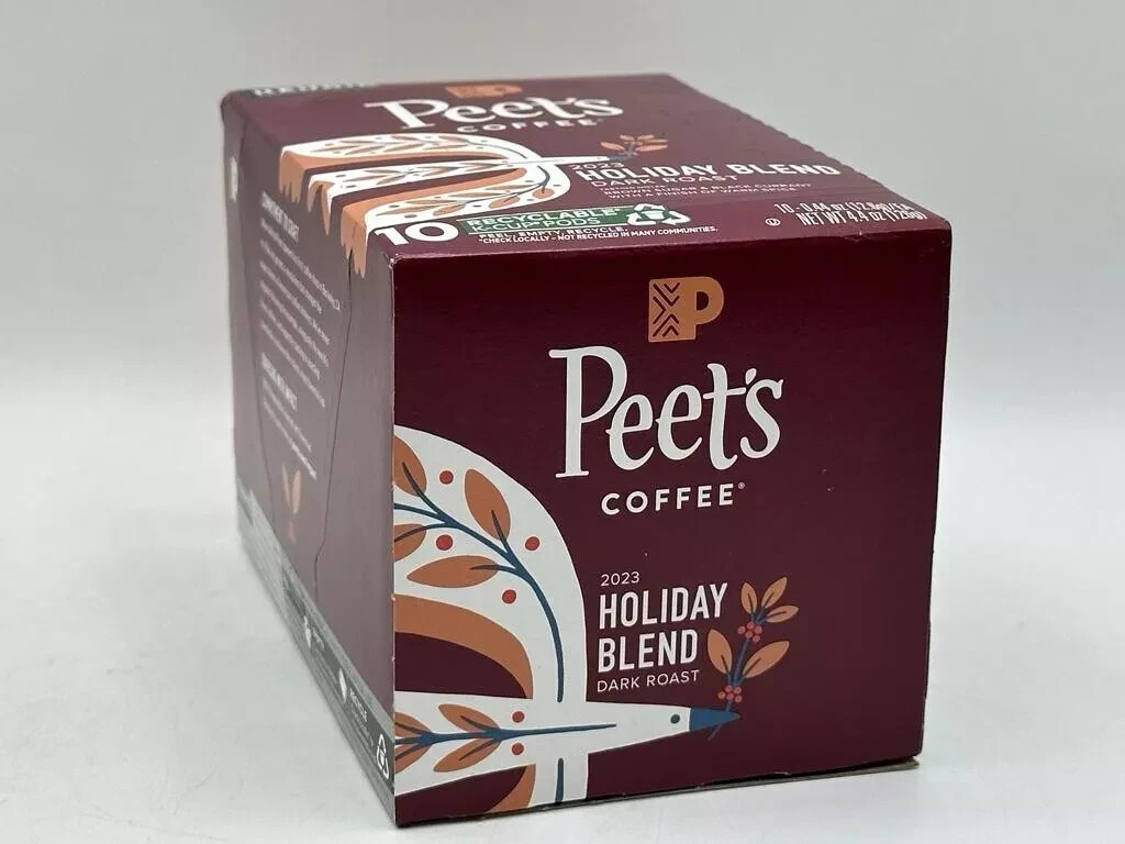 Peet’s Coffee Holiday Blend Dark Roast Coffee 60 K-Cups – READ DESCRIPTION