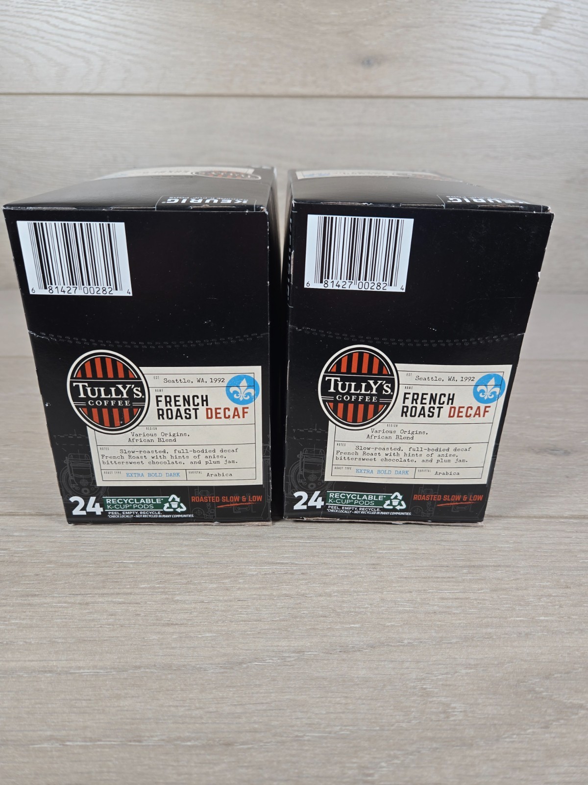 Tully’s Coffee French Roast Decaf Keurig K-Cup Pod Dark Roast 48 Count