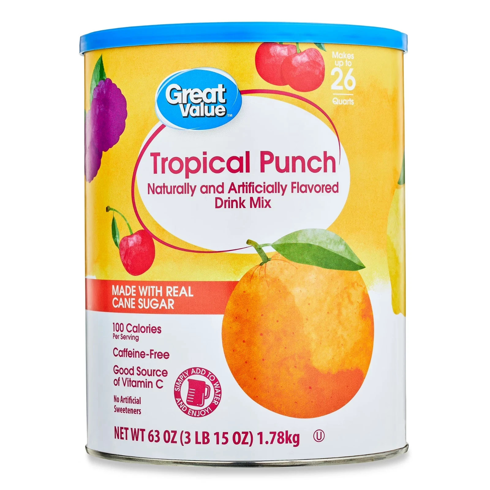 Great Value Tropical Punch, 26 Quart
