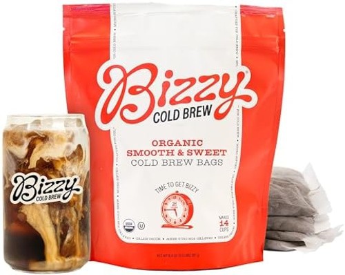 Bizzy Organic Cold Brew Coffee | Smooth & Sweet Blend | Coarse Ground Coffee …