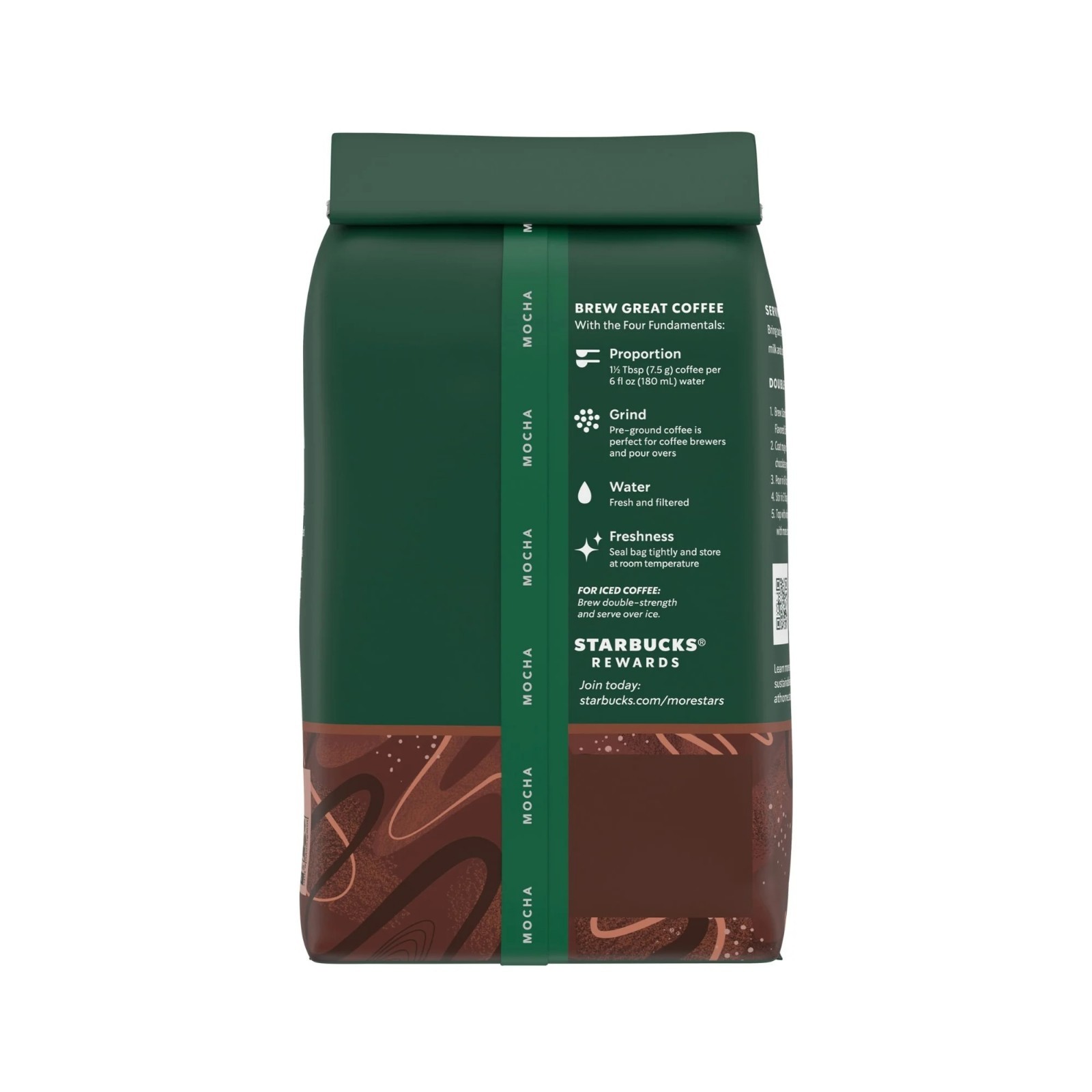 Starbucks Arabica Beans Mocha, Naturally Flavored, Ground Coffee, 11 oz