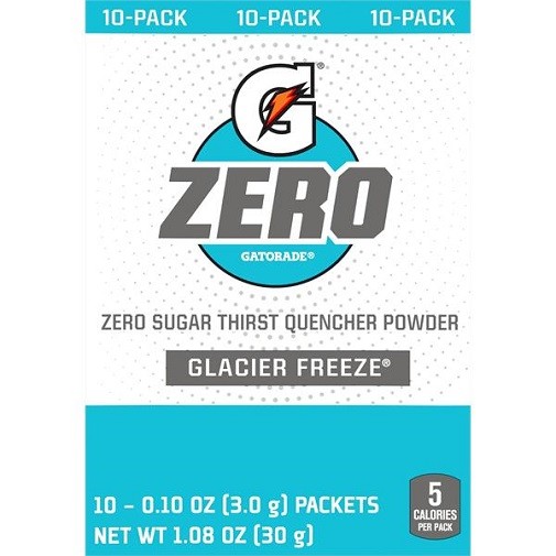 Gatorade Zero Glacier Freeze Singles Drink Mix 3 Pack