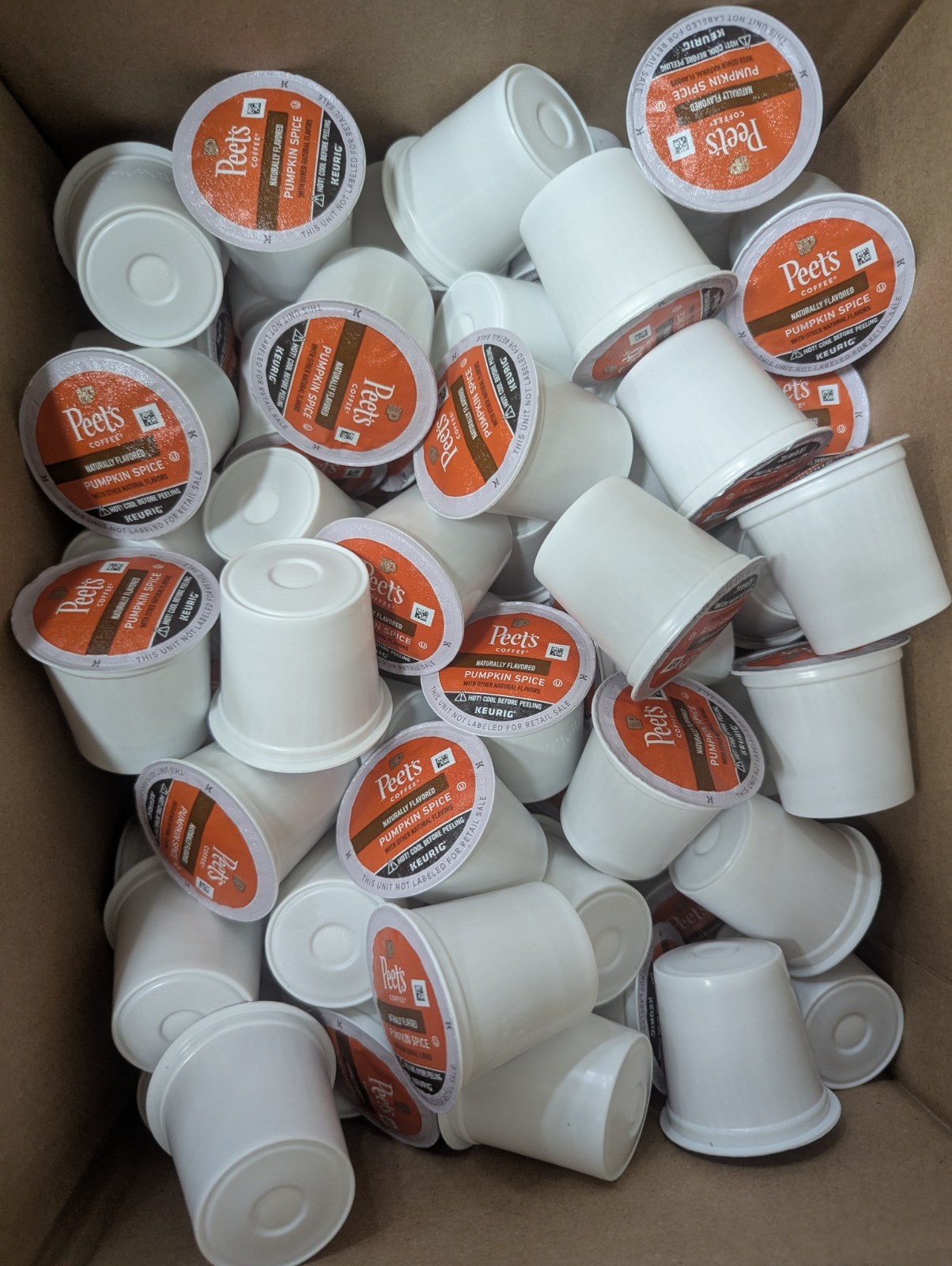 120 ct Peet’s Pumpkin Spice Coffee K Cup Pods Light Roast Seasonal Flavor LOOSE