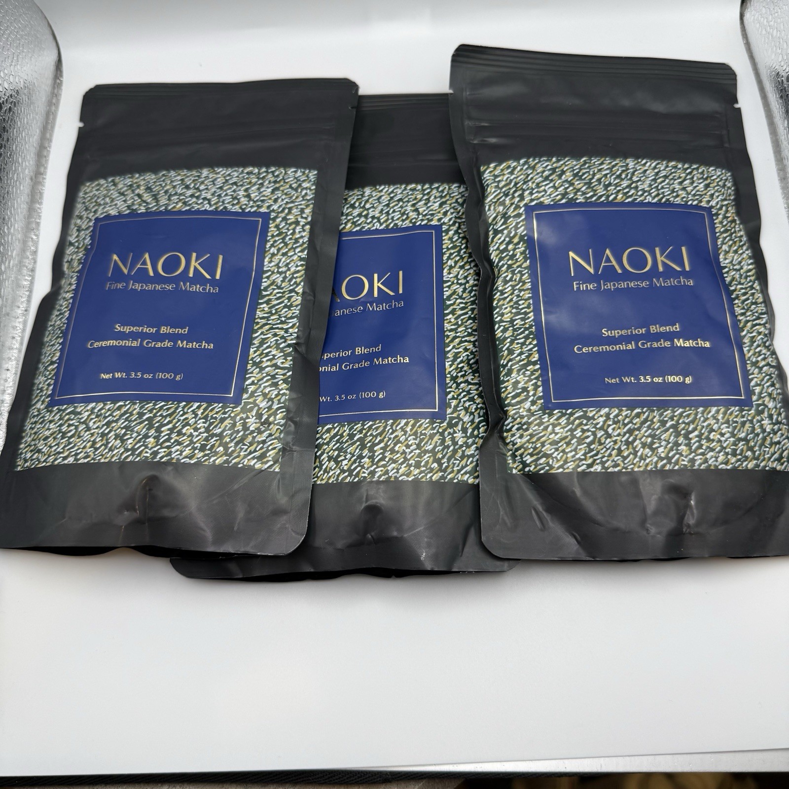 3 Naoki Matcha Superior Blend Ceremonial Grade Japanese Matcha 100g Bundle 2027