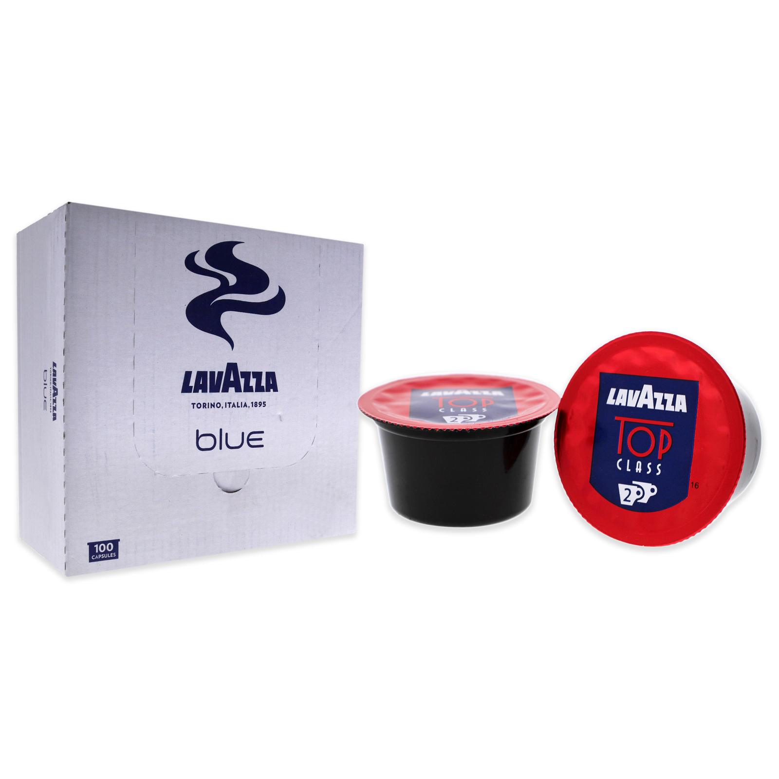 Blue Top Class 2 Roast Ground Coffee Pods by Lavazza – 100 Pods Coffee