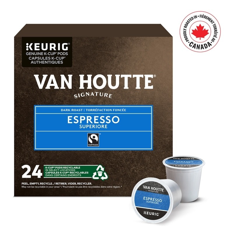 Van Houtte Espresso Superiore, Dark Roast, K-Cup Coffee Pods