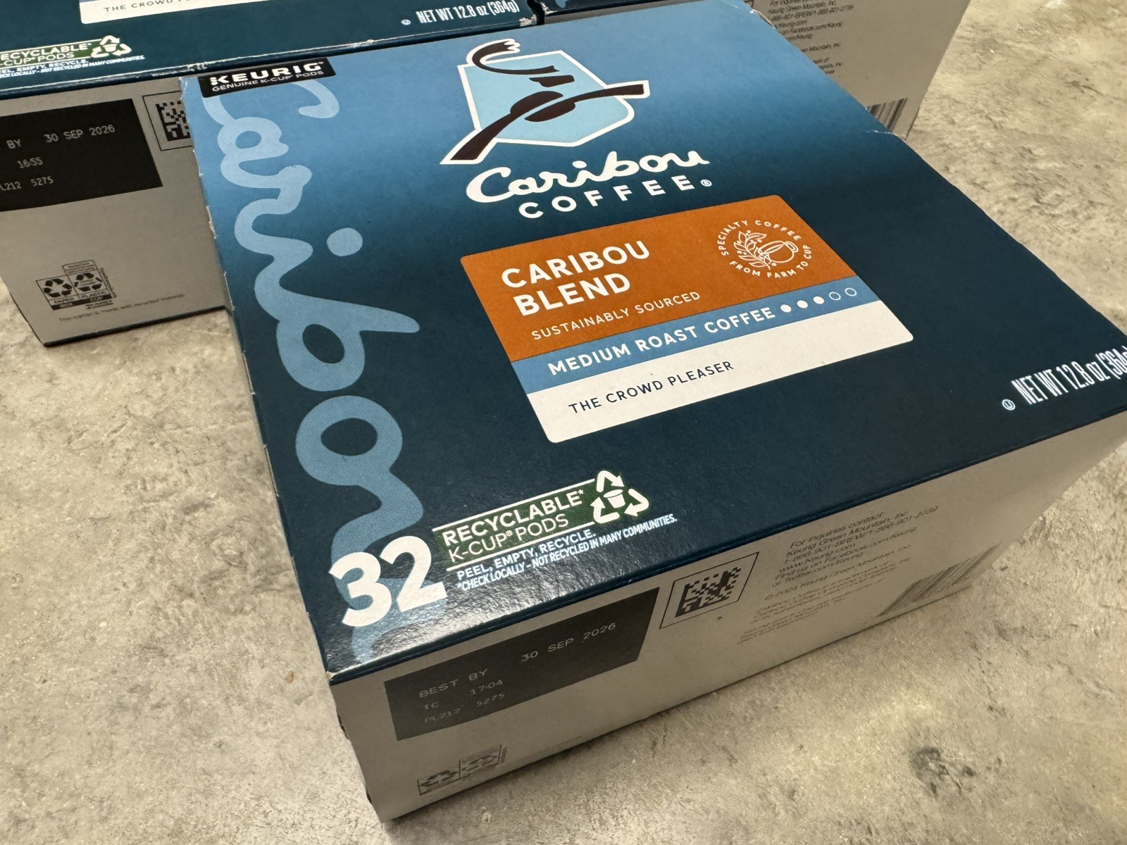 Caribou Coffee Caribou Blend K-Cup Pods 96 Count Keurig Single Serve