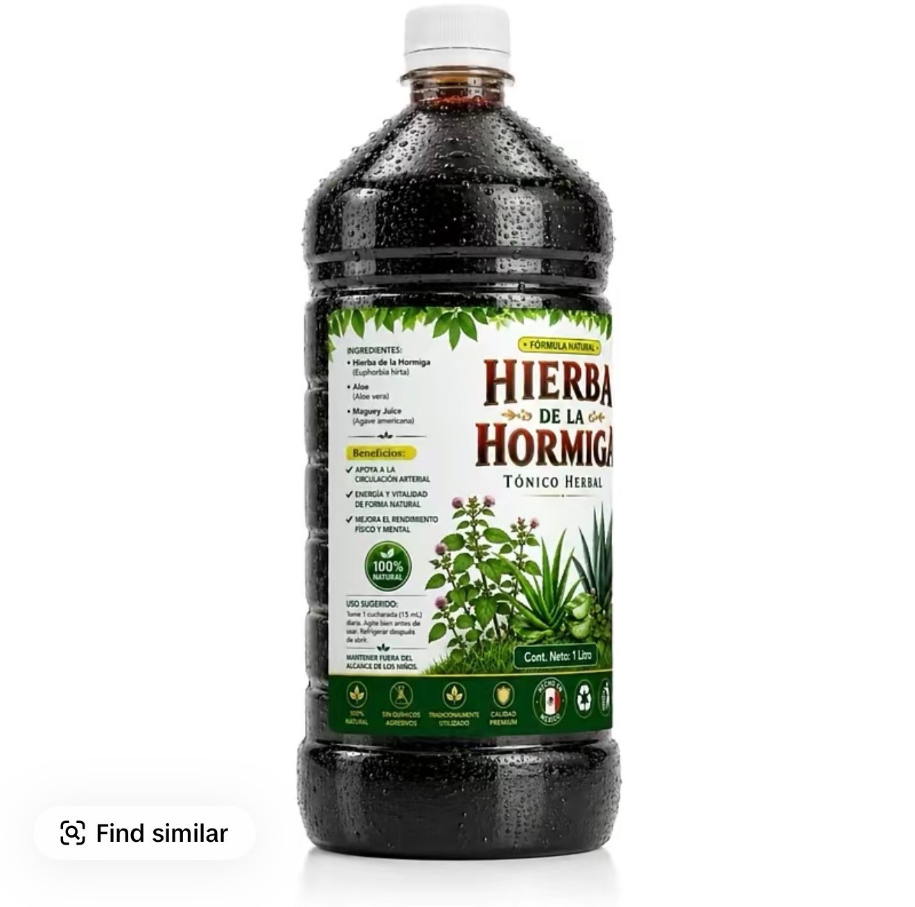 1000ML Jugo De Hierba De la Hormiga tonic Natural Jugo De Maguey y Sabilla Aloe