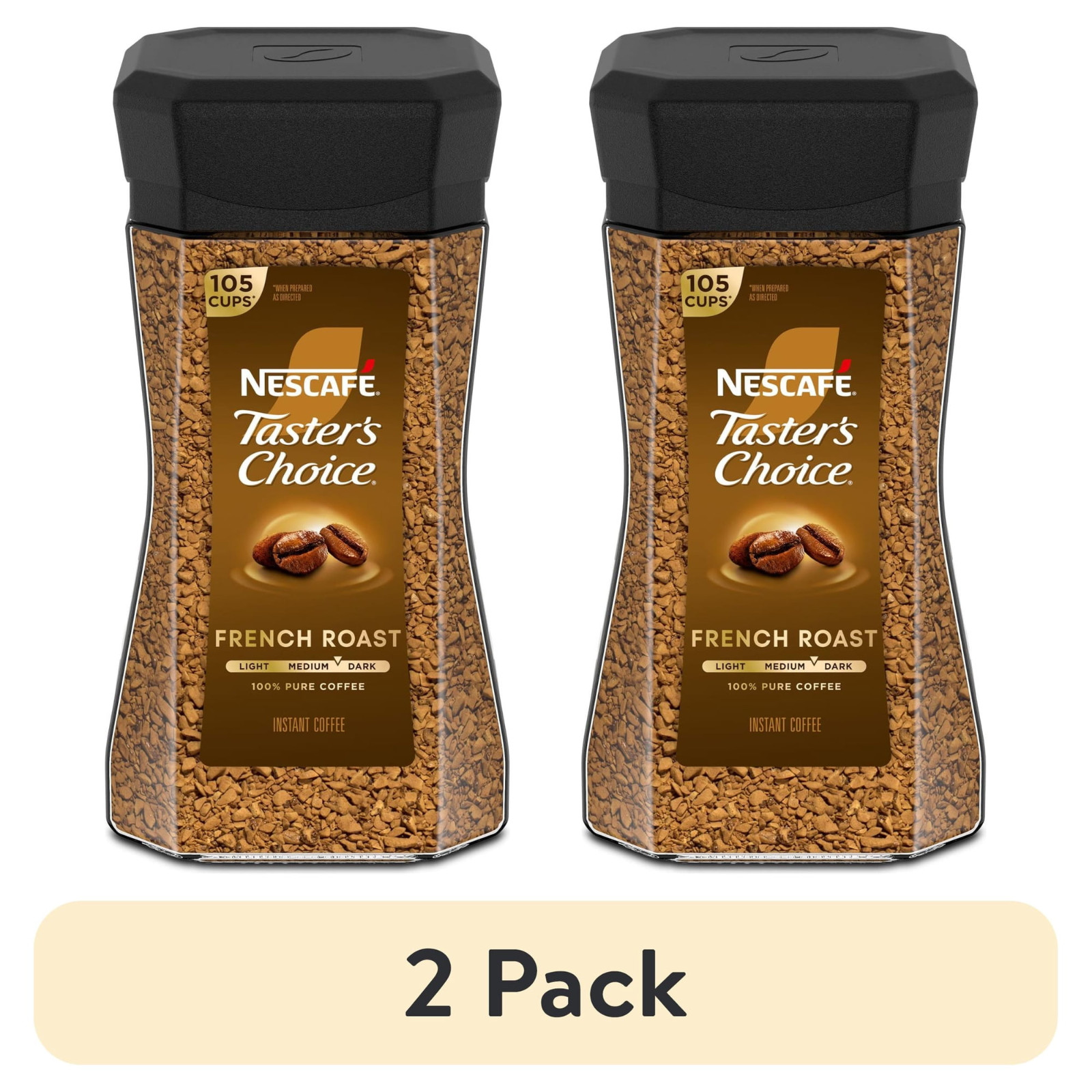 NESCAFÉ Taster’s Choice French Roast Dark Roast Coffee, Instant Coffee 7oz 1 Jar