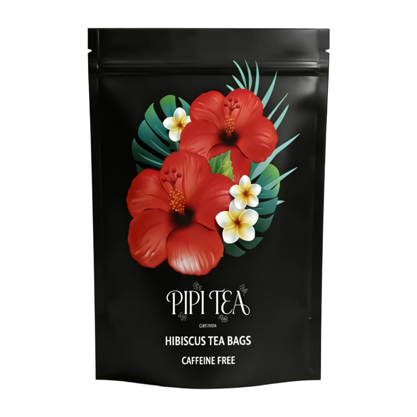 PiPi Tea Organic Hibiscus Tea Bags – Caffeine Free Herbal Tea Rich in Antioxi
