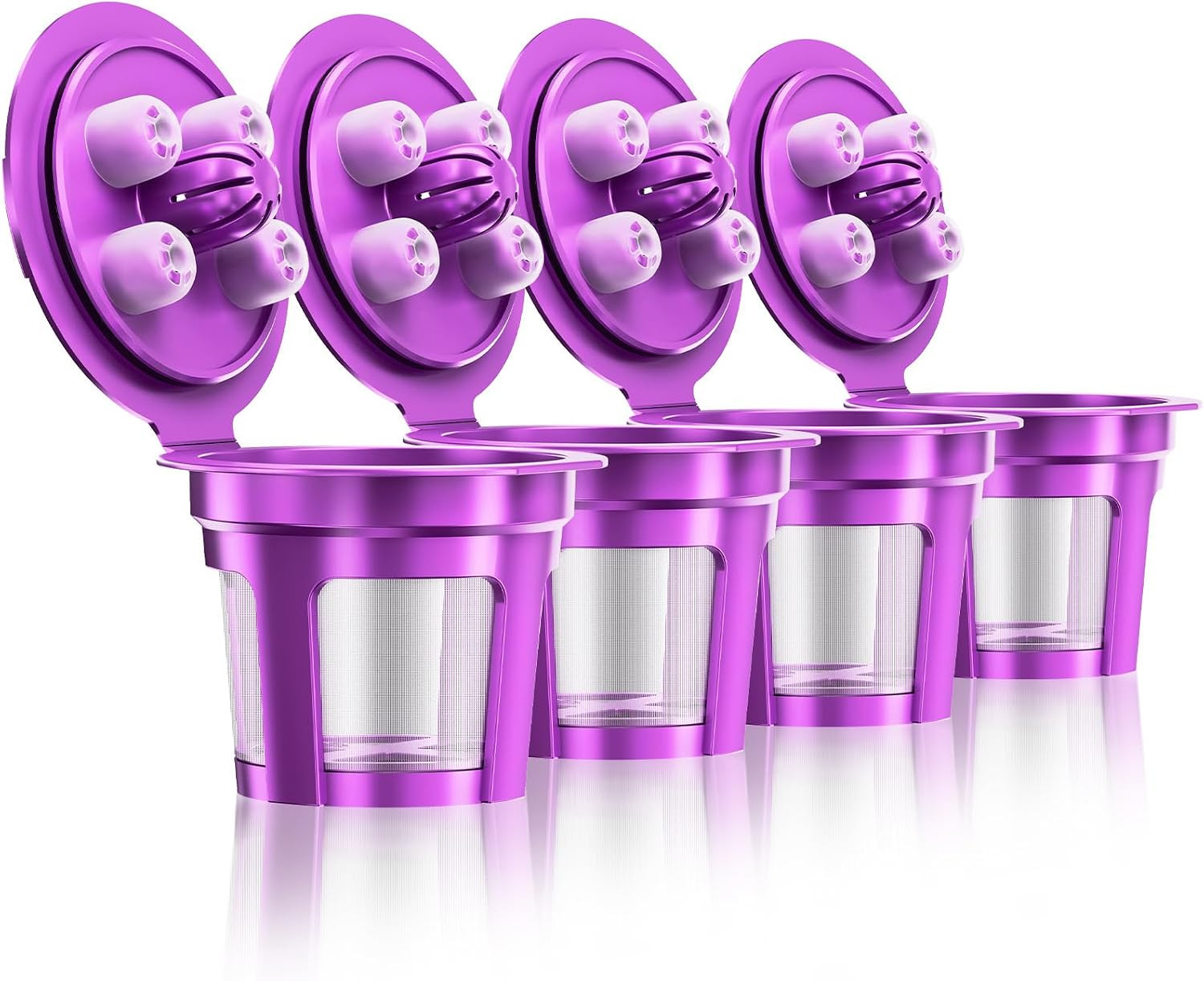 Universal 5-Hole Refillable Coffee Pods for K-Cups | Reusable Coffee Filters wit