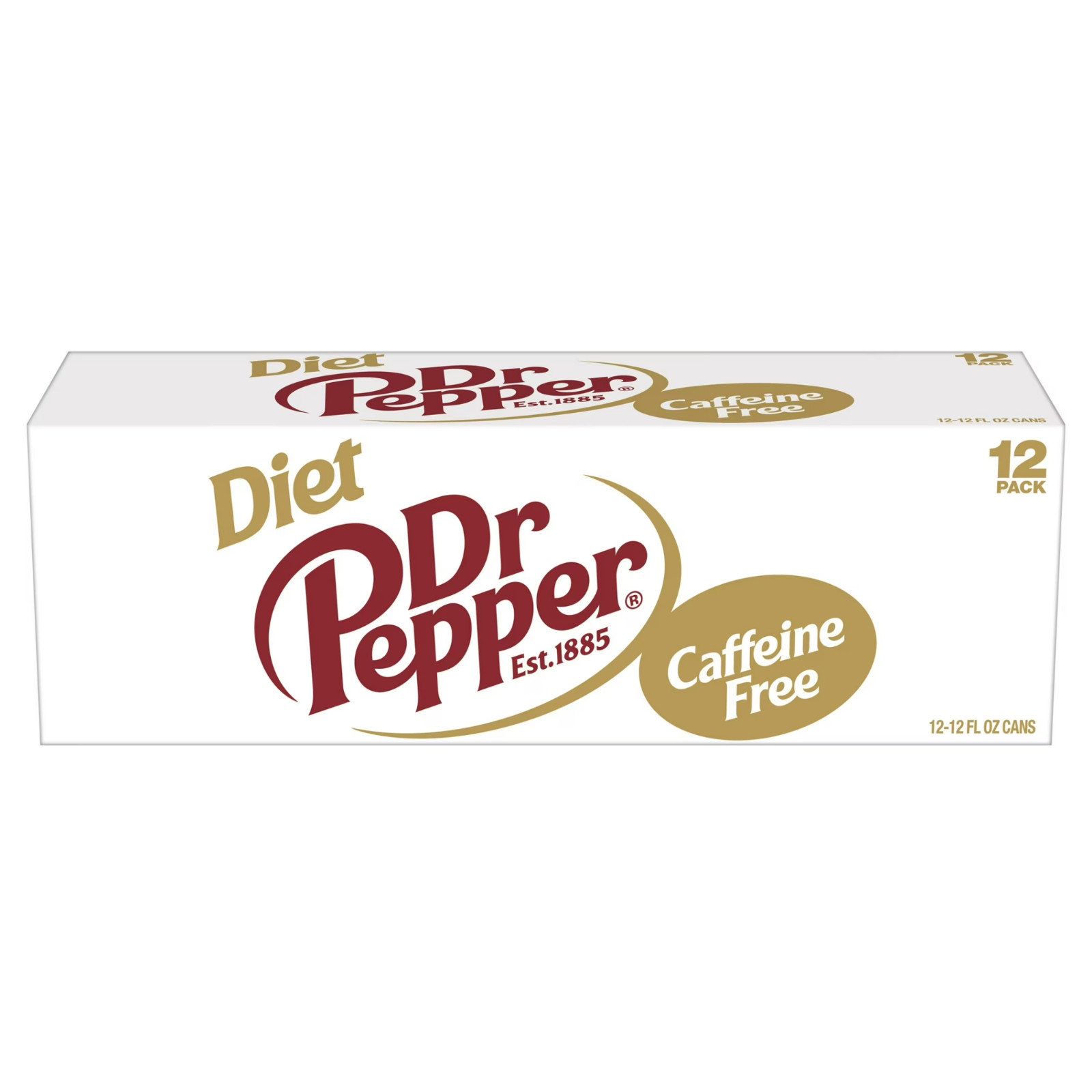Diet Dr Pepper Caffeine Free Soda Cans 12 fl oz (12 Pack) – Pack of 2 | 24 Total