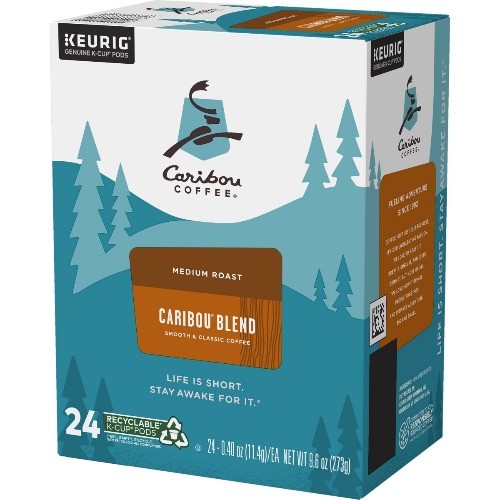 Caribou Coffee Caribou Blend Medium Roast Keurig K-Cup Coffee Pods