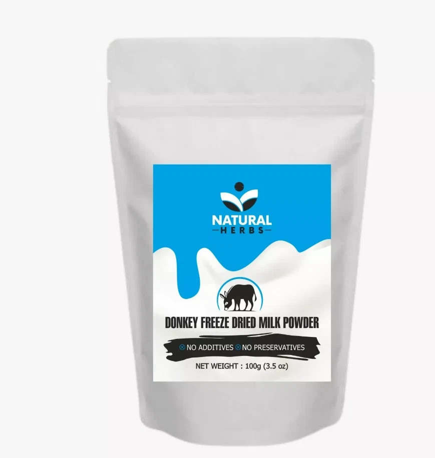 100% NATURAL HERBS DONKEY MILK POWDER FREEZE DRIED (3.05 OZ) 100 GM