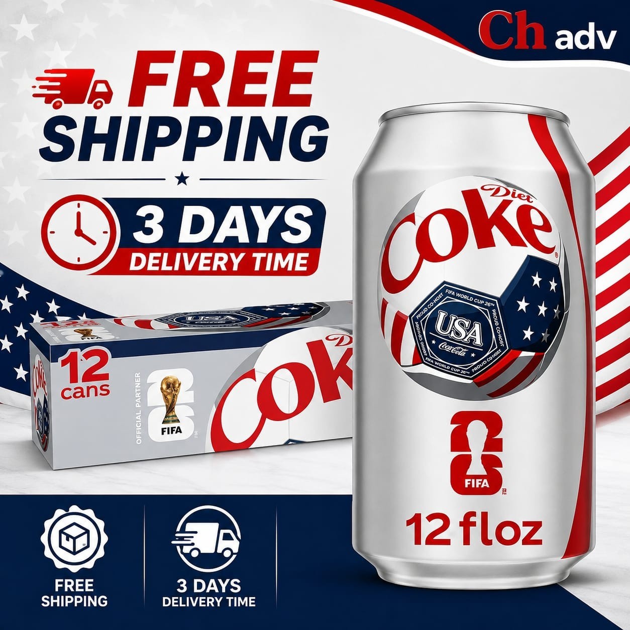 Diet Coke Soda Soft Drinks, 12 fl oz Fridge Pack Cans, 12 Pack